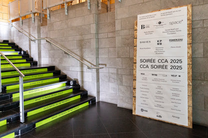 CCA Soirée sponsorship table